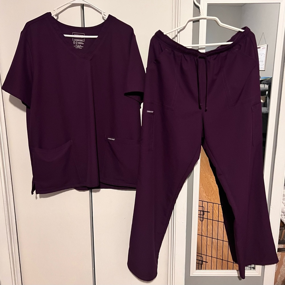 Women's Purple Scrub Set